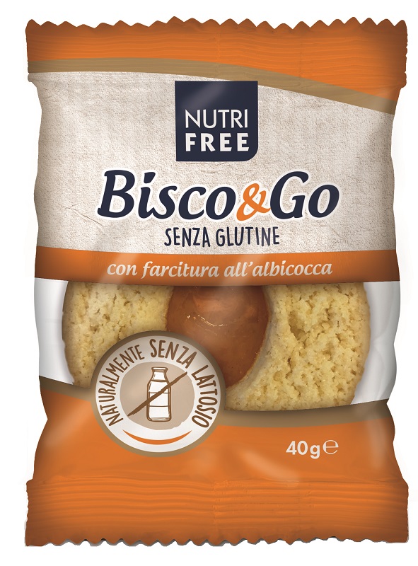 NUTRIFREE BISCO&GO CON FARCITURA ALL'ALBICOCCA 40 G - goldeneffe.it