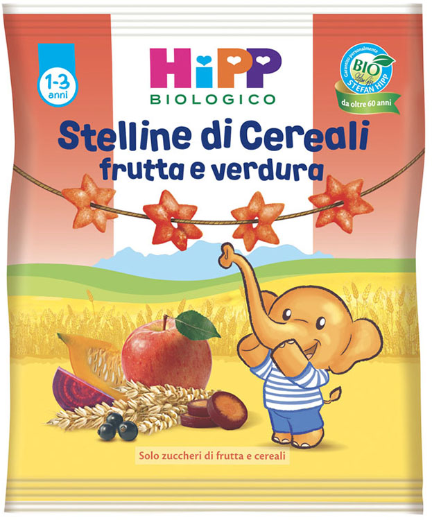 HIPP BIO STELLINE FRUTTA VERDURA 30 G - goldeneffe.it
