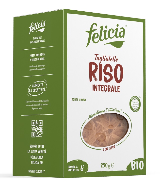 FELICIA TAGLIATELLE RISO INTEGRALE 250 G - goldeneffe.it