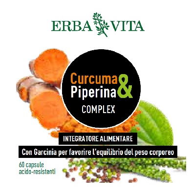 CURCUMA&PIPERINA COMPLEX 60 CAPSULE - goldeneffe.it
