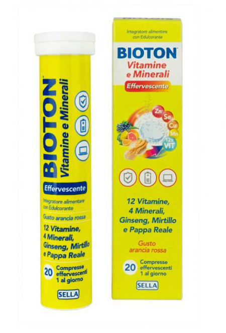 BIOTON VITAMINE E MINEALI 20 COMPRESSE EFFERVESCENTI - goldeneffe.it