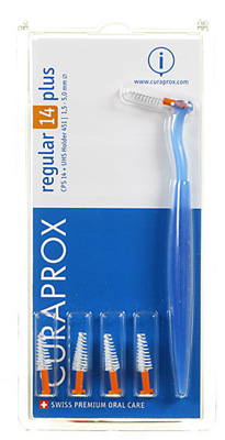 CURAPROX CPS REGULAR CPS 14 CON 5 SCOVOLINI + SUPPORTO - goldeneffe.it
