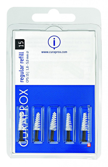 CURAPROX CPS REGULAR CPS 15 CON 5 SCOVOLINI + SUPPORTO - goldeneffe.it