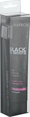 CURAPROX BLACK IS WHITE DENTIFRICI SBIANCANTI 1 DENTIFRICIO DA 90ML + 1 SPAZZOLINO - goldeneffe.it