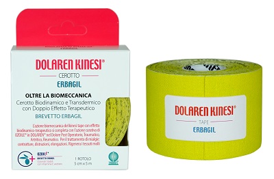 DOLAREN KINESI EMULGEL CEROTTO TERAPEUTICO GIALLO CM 5X5 M IN ROTOLO - goldeneffe.it