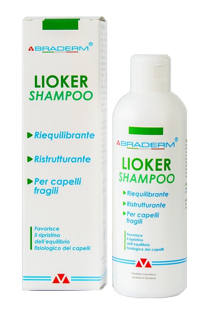 LIOKER SHAMPOO 200 ML BRADERM - goldeneffe.it