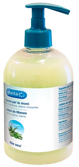 ALVITA SAPONE MANI ALOE VERA 500 ML - goldeneffe.it