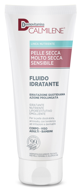 DERMOVITAMINA CALMILENE FLUIDO IDRATANTE PER PELLE SECCA, MOLTO SECCA E SENSIBILE 250 ML - goldeneffe.it