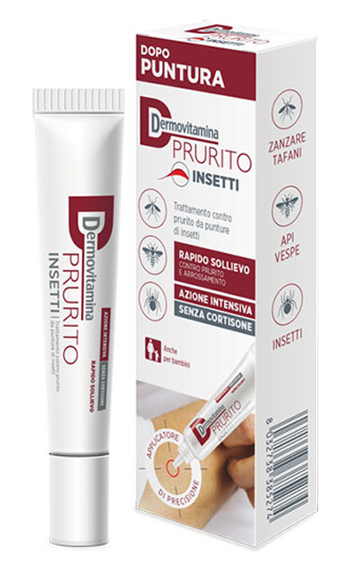 DERMOVITAMINA PRURITO INSETTI DOPO PUNTURA RAPIDO SOLLIEVO AZIONE INTENSIVA SENZA CORTISONE 15 ML - goldeneffe.it