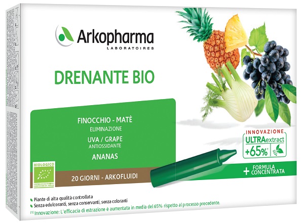 ARKOFLUIDI DRENANTE BIO 20 FIALE - goldeneffe.it
