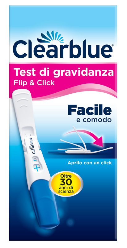 TEST DI GRAVIDANZA CLEARBLUE FLIP & CLICK 1 PEZZO - goldeneffe.it