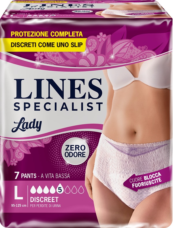 LINES SPECIALIST PANTS DISCREET L FARMA 7 PEZZI - goldeneffe.it