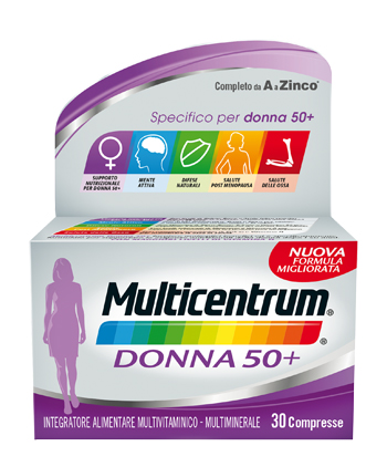 MULTICENTRUM DONNA 50+ 60 COMPRESSE - goldeneffe.it