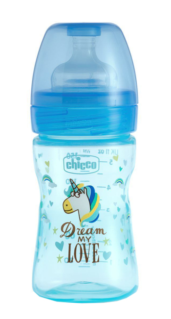 CHICCO BIBERON WB FANTASTIC LOVE SILICONE 150 ML - goldeneffe.it