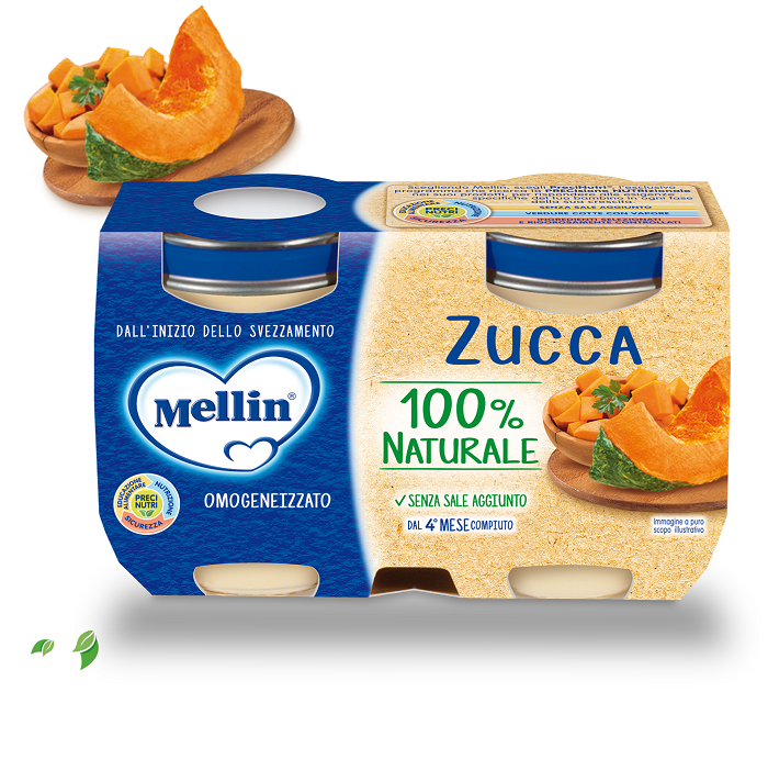 OMOGENEIZZATO ZUCCA 2 X 125 G - goldeneffe.it