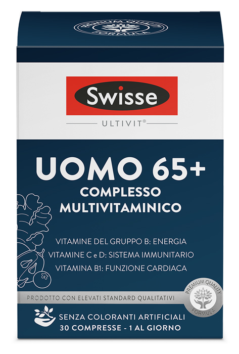 SWISSE UOMO 65+ COMPLESSO MULTIVITAMINICO 30 COMPRESSE - goldeneffe.it