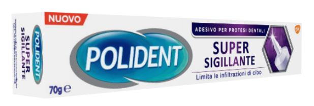 POLIDENT SUPER TENUTA+SIGILLANTE ADESIVO PROTESI DENTALE 70 G - goldeneffe.it