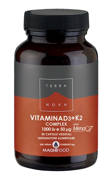 TERRANOVA VITAMINA D3 + K2 50 CAPSULE - goldeneffe.it