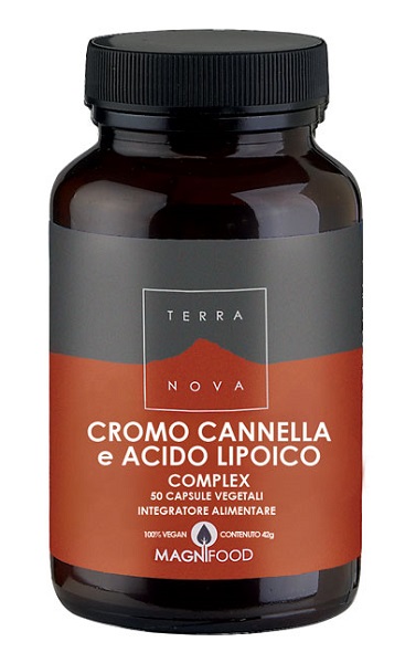 TERRANOVA CROMO/CANNELLA/ACIDO LIPOICO COMPLEX 50 CAPSULE - goldeneffe.it