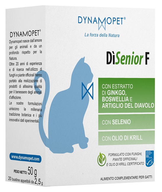 DISENIOR F PER GATTI 20 BUSTINE APPETIBILI DA 2,5 G - goldeneffe.it