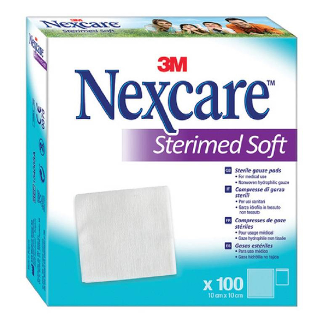 GARZA COMPRESSA STERIMED SOFT IN TESSUTO NON TESSUTO STERILE 10X10CM 100 PEZZI MULTILINGUAL - goldeneffe.it