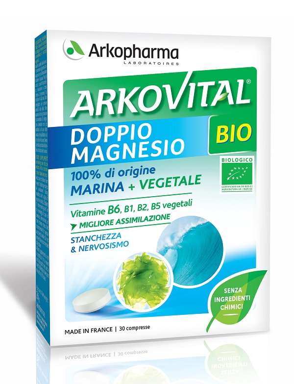 ARKOVITAL DOPPIO MAGNESIO BIO 30 COMPRESSE - goldeneffe.it
