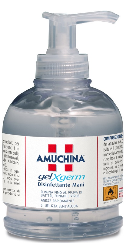 AMUCHINA GEL X-GERM DISINFETTANTE MANI 250 ML - goldeneffe.it