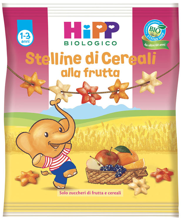 HIPP BIO STELLINE DI CEREALI ALLA FRUTTA 30 G - goldeneffe.it