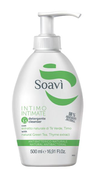 SOAVI INTIMO ANTIBATTERICO PH3,5 FLACONE CON DISPENSER 500 ML - goldeneffe.it