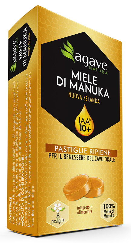 AGAVE NATURA MANUKA IAA 10+ 8 PASTIGLIE 20 G - goldeneffe.it