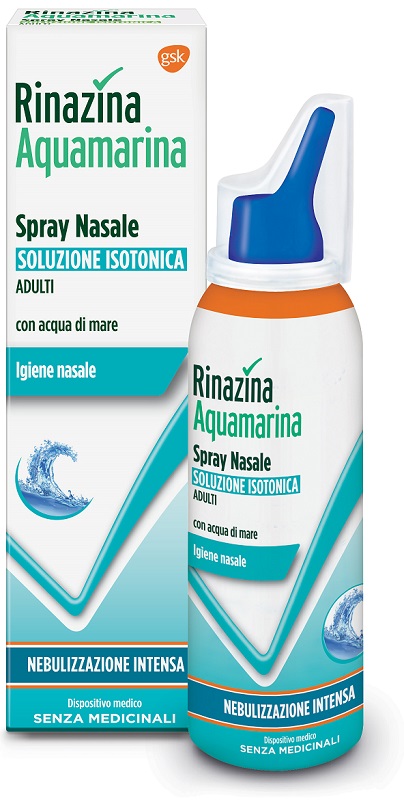 RINAZINA AQUAMARINA ISOTONICA SPRAY NEBULIZZAZIONE INTENSA 100 ML - goldeneffe.it