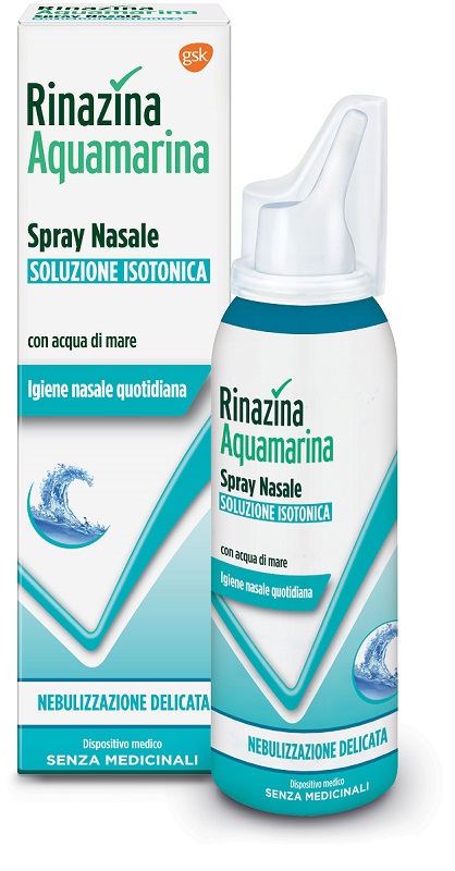 RINAZINA AQUAMARINA ISOTONICA SPRAY NEBULIZZAZIONE DELICATA 100 ML - goldeneffe.it