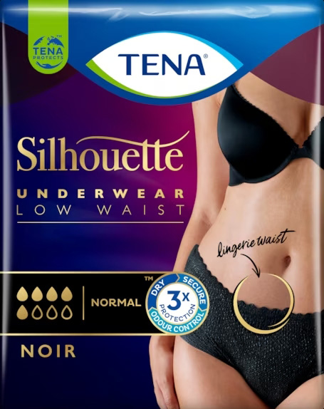 TENA SILHOUETTE NOIR L 9 PEZZI - goldeneffe.it