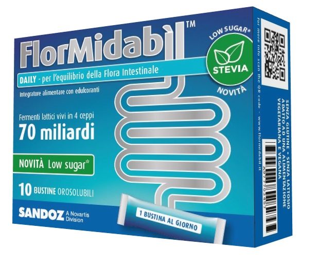 FLORMIDABIL DAILY 10 BUSTINE CON STEVIA - goldeneffe.it