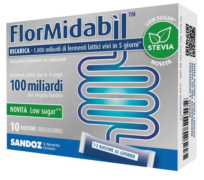 FLORMIDABIL RICARICA 10 BUSTINE CON STEVIA - goldeneffe.it