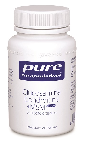 PURE ENCAPSULATIONS GLUCOSAMINA CONDROITINA + MSM 30 CAPSULE - goldeneffe.it