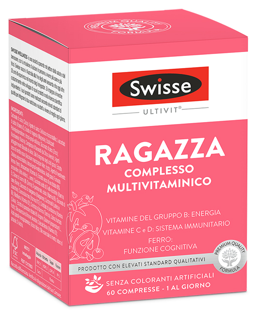 SWISSE MULTIVITAMINICO RAGAZZA 60 COMPRESSE - goldeneffe.it