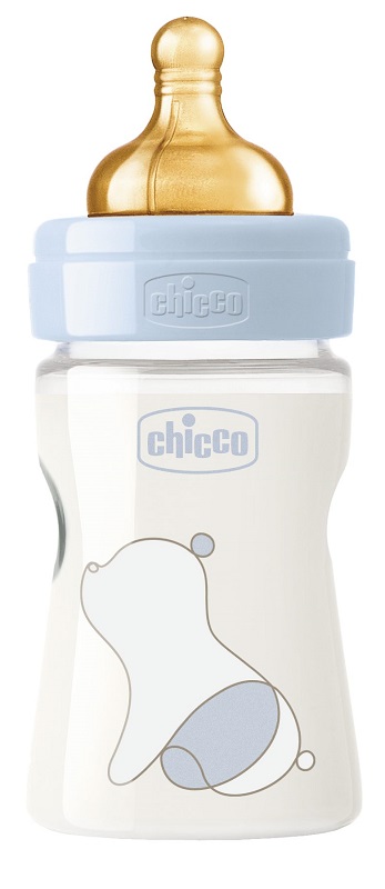 CHICCO BIBERON ORIGINAL 150ML TOUCH 1 FORO BOY CON TETTARELLA IN CAUCCIU' - goldeneffe.it