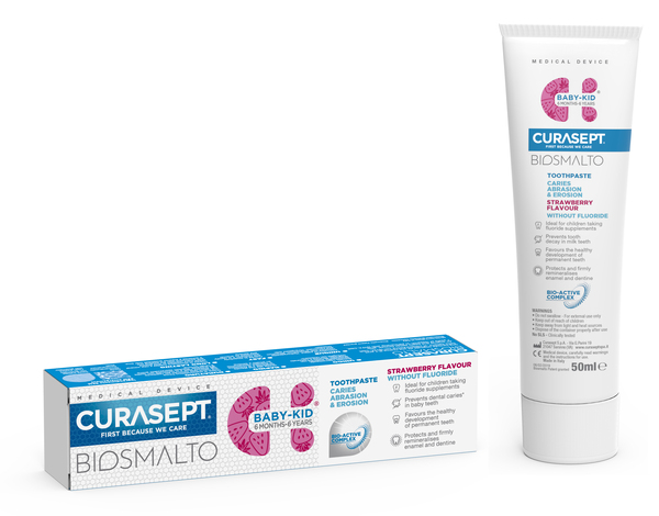 CURASEPT BIOSMALTO BABY KID SENZA FLUORO 50 ML - goldeneffe.it