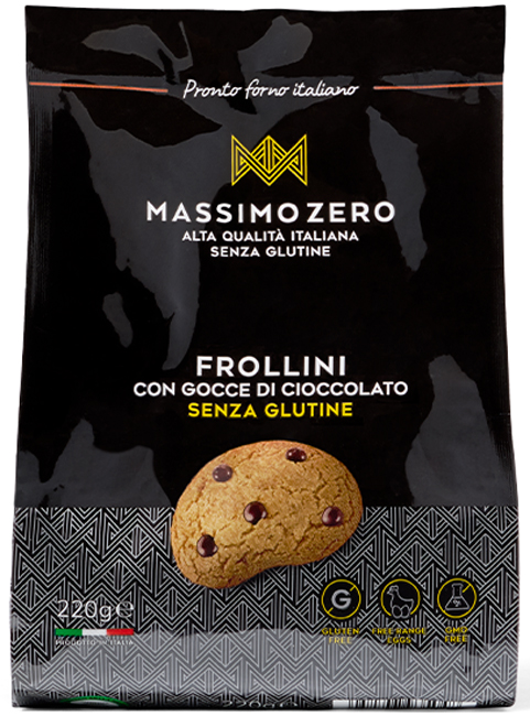 MASSIMO ZERO FROLLINI GOCCE CIOCCOLATO 220 G - goldeneffe.it