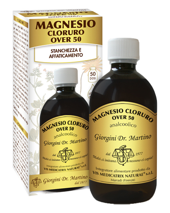 MAGNESIO CLORURO OVER 50 500 ML LIQUIDO ANALCOLICO - goldeneffe.it