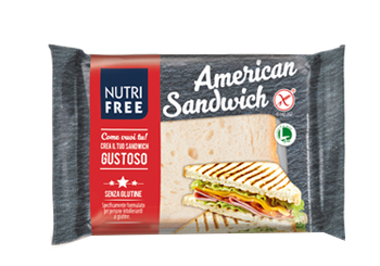 NUTRIFREE AMERICAN SANDWICH 4 PEZZI DA 60 G - goldeneffe.it