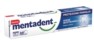 MENTADENT PROTEZIONE FAMIGLIA IGIENE QUOTIDIANA 75 ML - goldeneffe.it