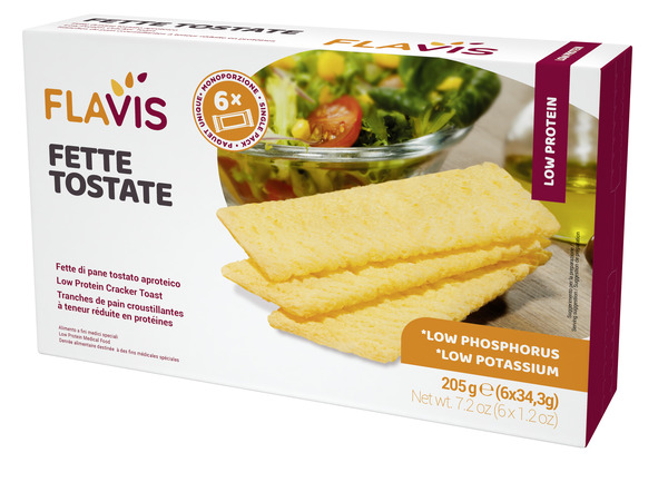 FLAVIS FETTE TOSTATE APROTEICHE 6 PORZIONI DA 34,3 G - goldeneffe.it
