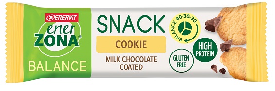 ENERZONA SNACK COOKIE MILK CIOCHOLATE 33 G - goldeneffe.it