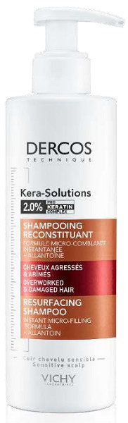 DERCOS TECHNIQUE KERASOL SHAMPOO RISTRUTTURANTE 250 ML - goldeneffe.it