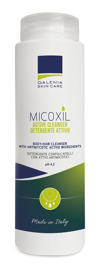 MICOXIL ACTIVE CLEANSER DETERGENTE PER CORPO E CAPELLI PH 4,5 250 ML - goldeneffe.it