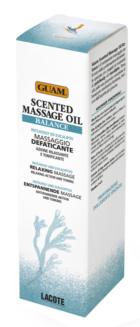 GUAM SCENTED MASSAGE OIL BALANCE MASSAGGIO DEFATICANTE RILASSANTE E TONIFICANTE 150 ML - goldeneffe.it