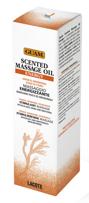 GUAM SCENTED MASSAGE OIL ENERGY MASSAGGIO ENERGIZZANTE 150 ML - goldeneffe.it