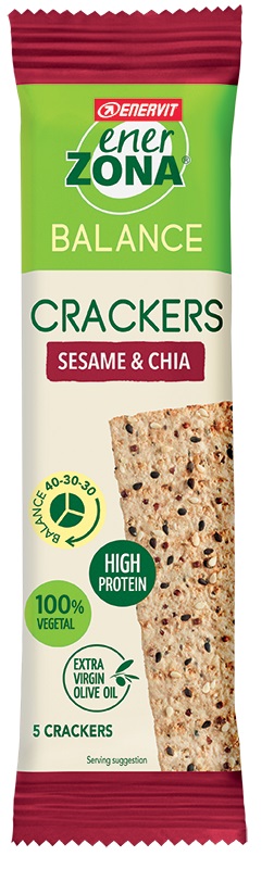 ENERZONA CRACKERS SESAME & CHIA 25 G - goldeneffe.it